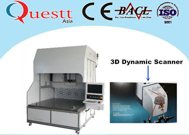3D Dynamic Scanner Fiber Laser Marking Machine With Sealed Optical System , 375W RF