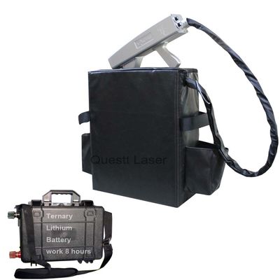 Handheld Laser CLeaner 50W 100W Battery Backpack Pulse Fiber Laser Rust Cleaning Machine