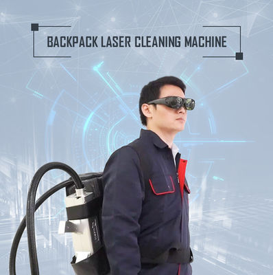 CE Aproved Backpack Laser Rust Removal Machine For Cleaning Jobs Outdoors