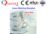 30W Metal Laser Marker / Portable Laser Marking Machine For Ceramic , Head Adjustabe