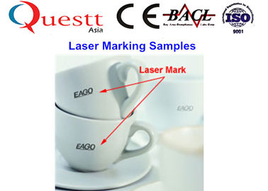 30W Metal Laser Marker / Portable Laser Marking Machine For Ceramic , Head Adjustabe