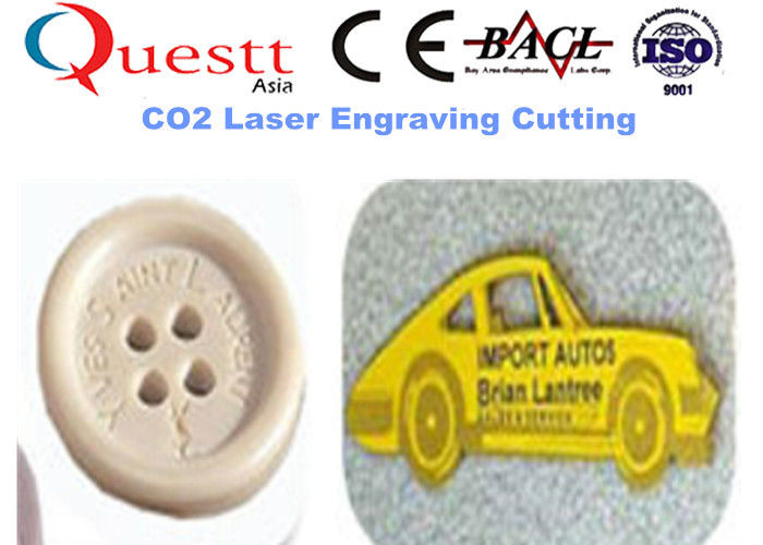 MDF Wood Laser Engraving Machine , CNC Panel Control Stone Engraving Equipment