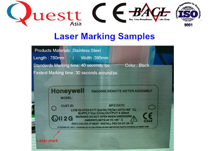 Auto Feedingmetal Laser Marking Machine 4.0 Conveyor With 30HZ Frequency