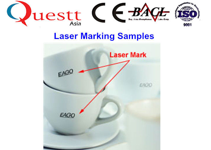 30W Metal Laser Marker / Portable Laser Marking Machine For Ceramic , Head Adjustabe