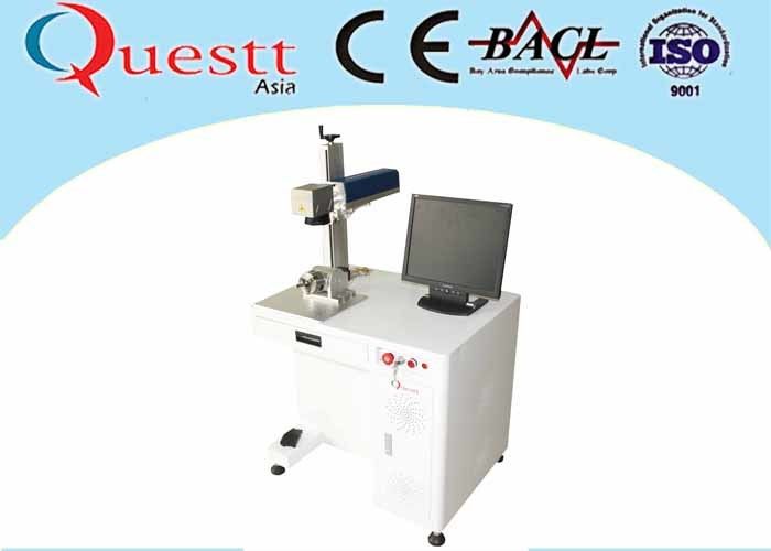 Compact 20w Fiber Laser Marking Machine Etching On Metal Parts Printing Color