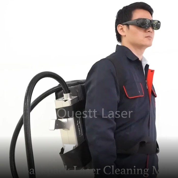 Backpack Laser Rust Removal Machine 50w 100w Handheld Mopa Laser graffiti remover