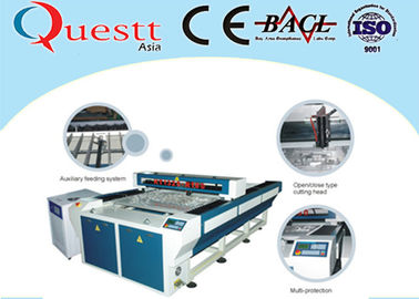 Plastic Laser Engraving Machine For Textile Cloth , 200W Laser Engraving Machinery