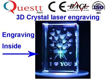 3W Mini Laser Engraver Low Cost , Subsurface Engraving Machine For 3D Photo Crystal