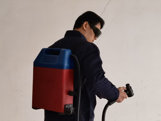 Phone APP Bluetooth Operation 50W Backpack Laser Cleaning Machine