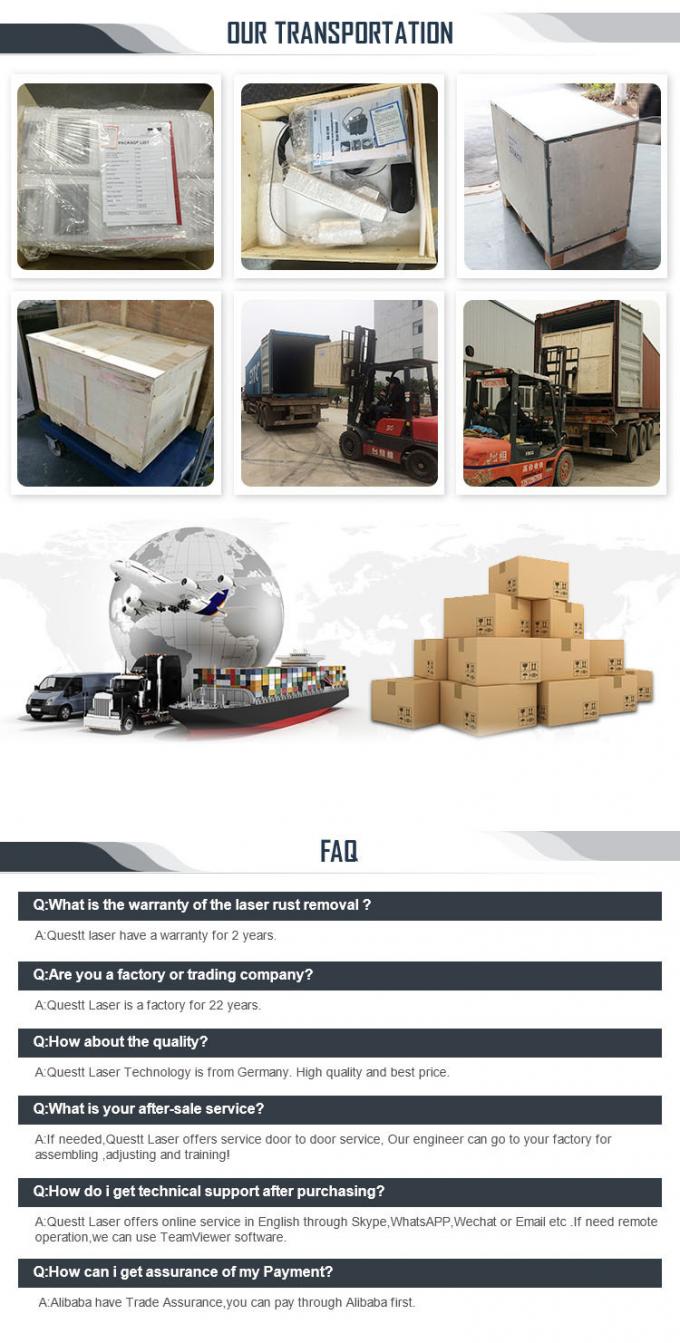 Pulse 200w 300w Suitcase Fiber Laser Cleaning Machine Rust Removal Machine 14