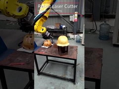 Helmet Laser Cutting machine with 6 Axis Robot Fiber Laser Cutter